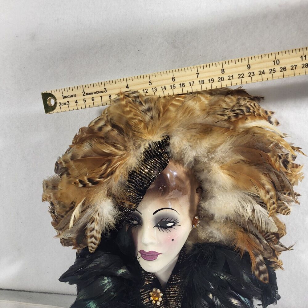 Unique Creations Limited Edition Lady  Wall Hanging Face Mask  # 866  Signed. - Picture 6 of 10